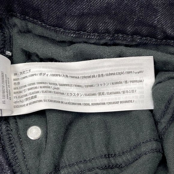 Abercrombie Fitch Ultra High Rise 90s Straight‎ Denim Jeans Women 33 16 Vintage - Picture 9 of 11